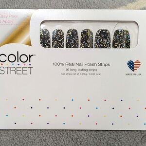 Color Street Midnight Sparkle Nail Strips - Black Tie Optional